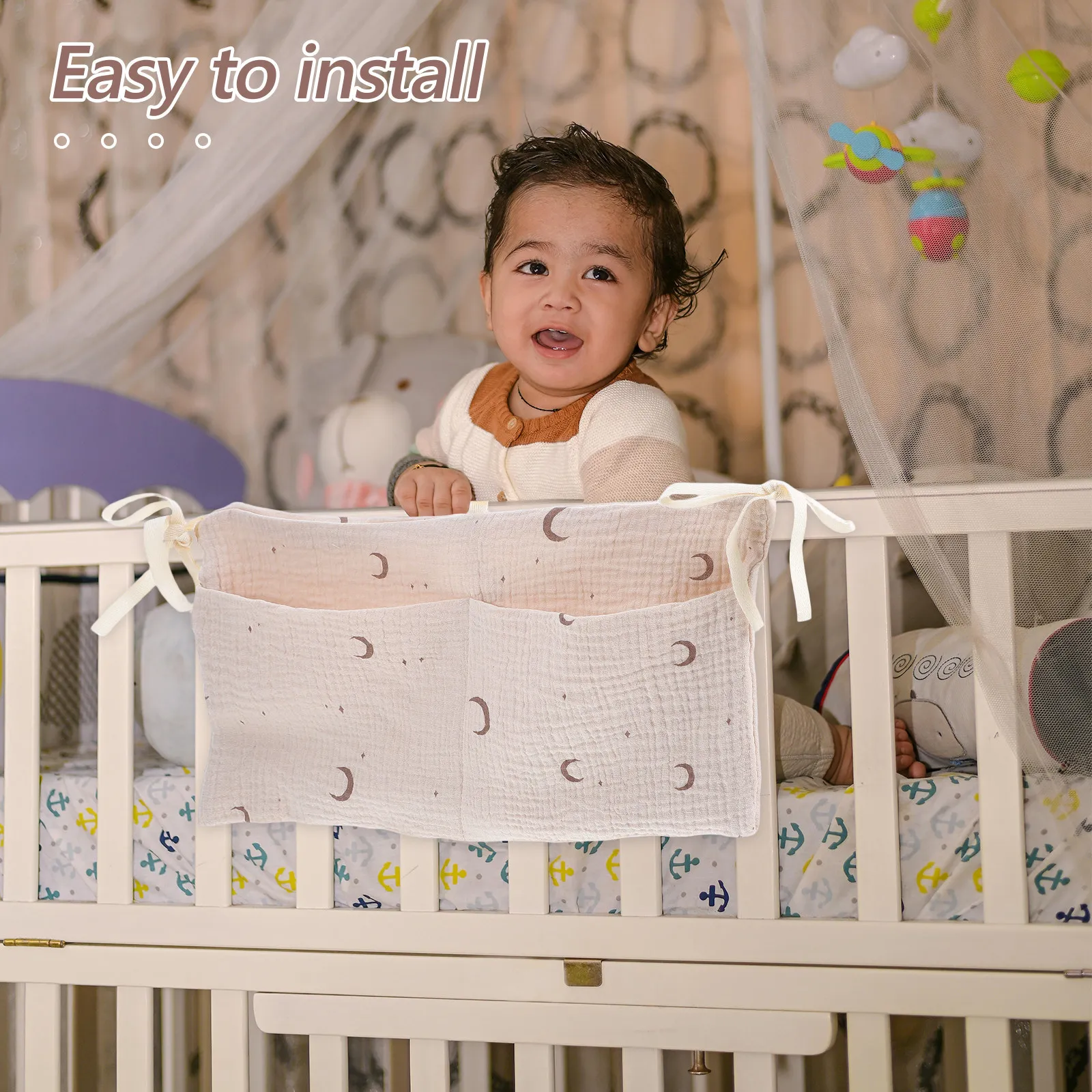 Double-Layer Cotton Baby Bedside Hanging Storage Bag Two Pockets Organizer for Cribs Strollers Baby Bottle Diaper Organizer
Double-Layer Cotton Baby Bedside Hanging Storage Bag Two Pockets Organizer for Cribs Strollers Baby Bottle Diaper Organizer