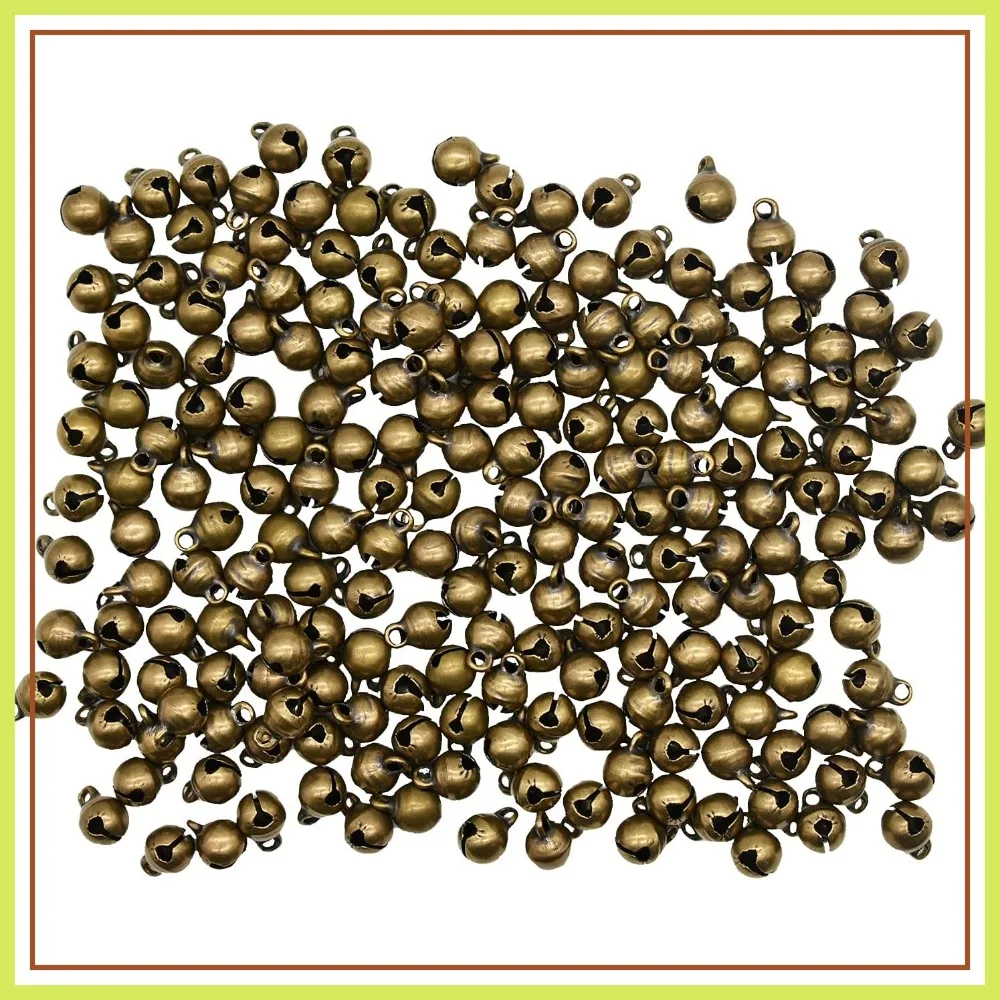 200 Pcs Mini Jingle Bells 6mm Bronze Color for DIY Christmas Sewing Wedding Jewelry Crafts
200 Pcs Mini Jingle Bells 6mm Bronze Color for DIY Christmas Sewing Wedding Jewelry Crafts