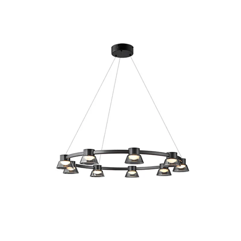 Italian light luxury chandelier Nordic high-end glass dining chandelier black glass
Italian light luxury chandelier Nordic high-end glass dining chandelier black glass