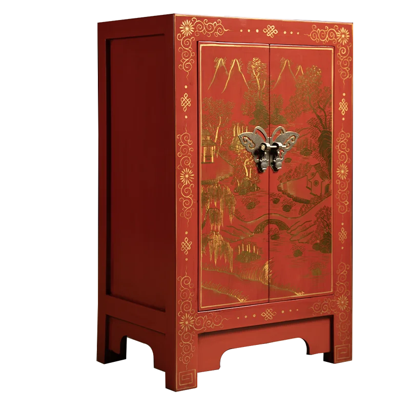 American retro all-solid wood chest cabinet, locker, cabinet, chest of drawers, bedroom storage, Chinese side cabinet, painted
American retro all-solid wood chest cabinet, locker, cabinet, chest of drawers, bedroom storage, Chinese side cabinet, painted