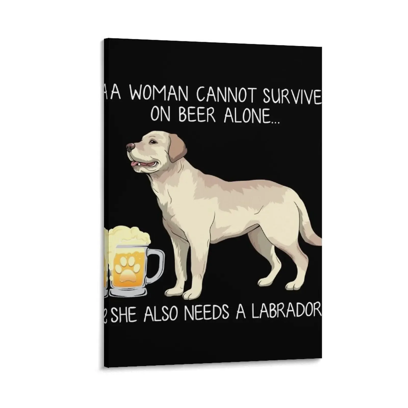 Labrador Mom and Beer Funny dog gift Canvas Painting accessories for home decor Decorative paintings anime posters
Labrador Mom and Beer Funny dog gift Canvas Painting accessories for home decor Decorative paintings anime posters