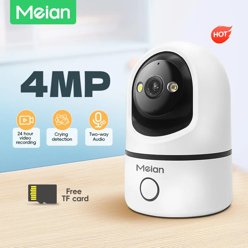 Meian 4MP HD WIFI IP Camera 360° Camera Human Detection Night Vision Baby Home Security Surveillance Wireless Cameras
Meian 4MP HD WIFI IP Camera 360° Camera Human Detection Night Vision Baby Home Security Surveillance Wireless Cameras