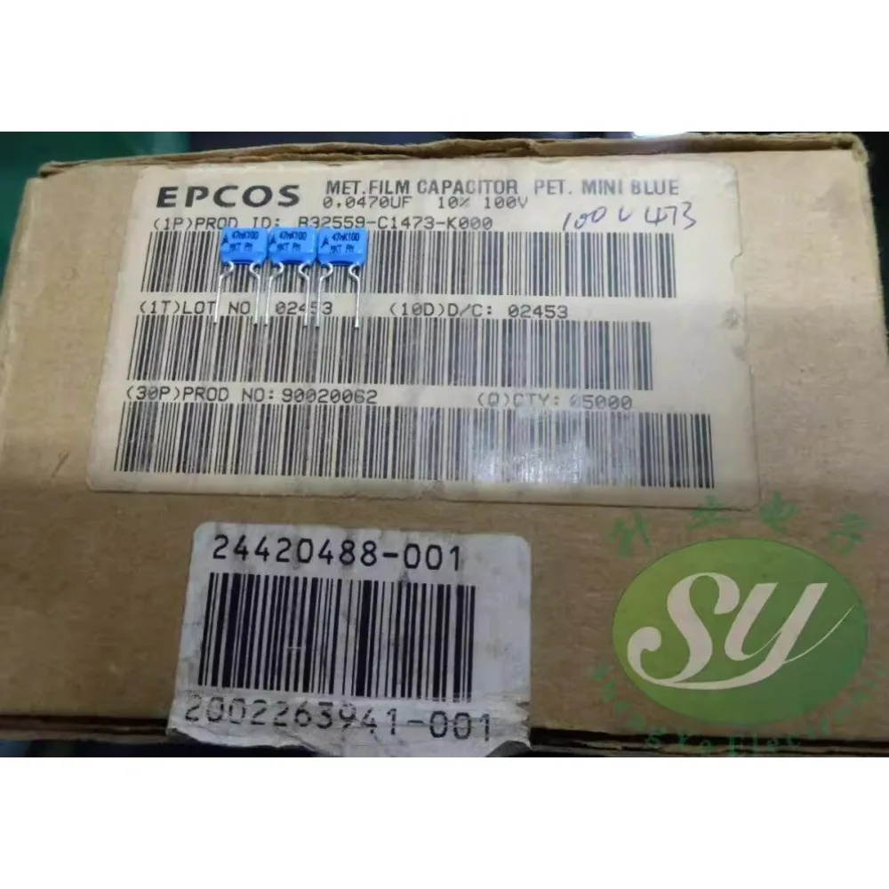 50PCS EPCOS 0.047uf/100v 47nf 473 brand-new 5mm multi-layer cake capacitor B32559C1473K
50PCS EPCOS 0.047uf/100v 47nf 473 brand-new 5mm multi-layer cake capacitor B32559C1473K