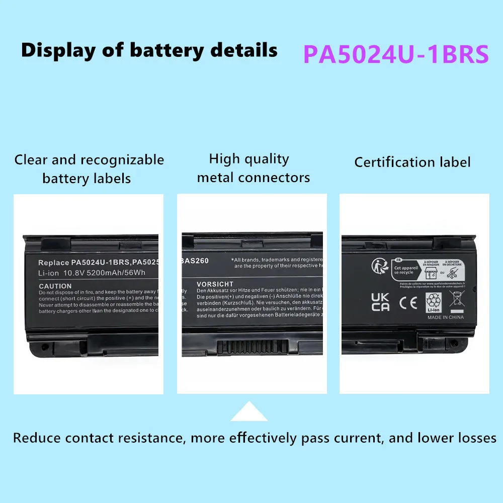 PA5024U-1BRS Battery For Toshiba C800 C805 C845 C855 C850 C870 L800 L805 L830 L835 L845 L850 L855 L870 L875 C855 C855D C875
PA5024U-1BRS Battery For Toshiba C800 C805 C845 C855 C850 C870 L800 L805 L830 L835 L845 L850 L855 L870 L875 C855 C855D C875