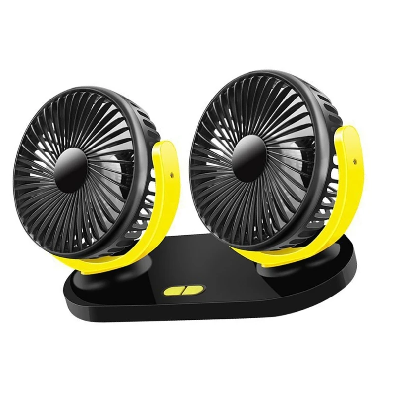 Car Fan Upgraded Double Head USB Fan for Car with Powerful Cooling 360 Rotation 2 Speed Desk Fan for SUV Truck
Car Fan Upgraded Double Head USB Fan for Car with Powerful Cooling 360 Rotation 2 Speed Desk Fan for SUV Truck
