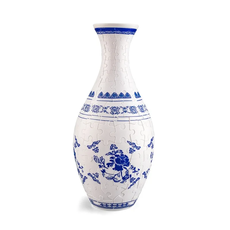 Premium vase puzzle flower arrangement ceramic living room ornament blue and white porcelain blue and white new Chinese
Premium vase puzzle flower arrangement ceramic living room ornament blue and white porcelain blue and white new Chinese