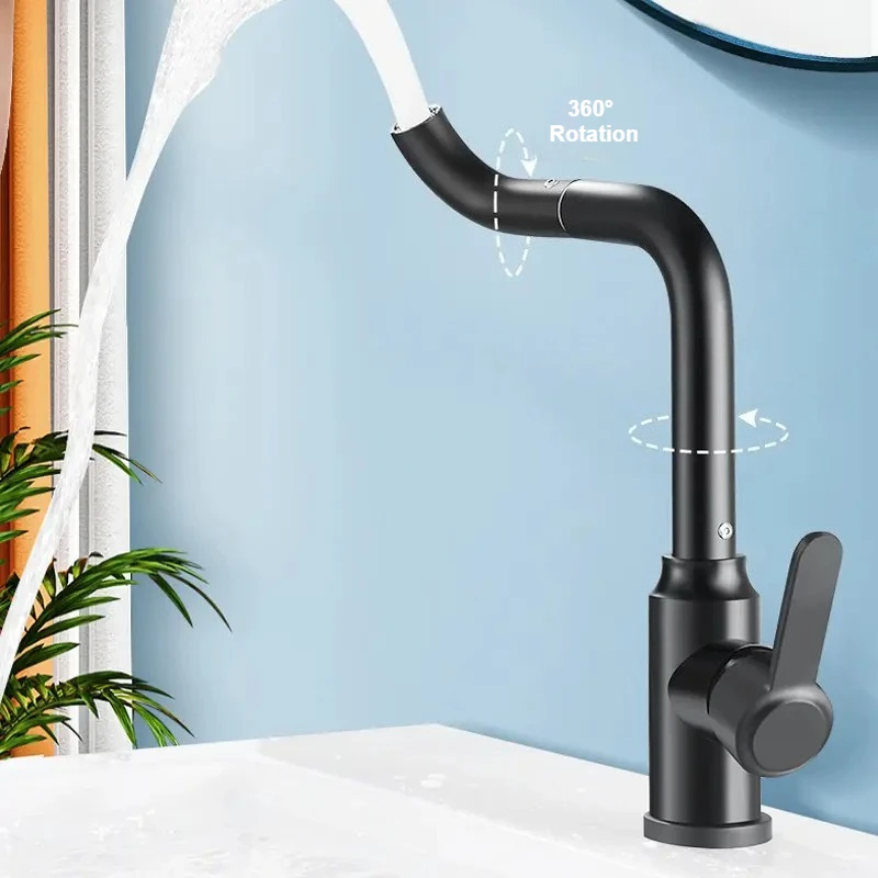 Basin Faucet Bathroom Sink Mixer Faucet Deck Mounted Splash Proof Water Tap Stainless Steel Single Handle Bathroom Faucets
Basin Faucet Bathroom Sink Mixer Faucet Deck Mounted Splash Proof Water Tap Stainless Steel Single Handle Bathroom Faucets