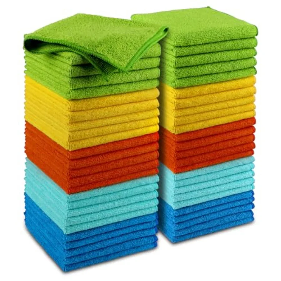 Microfiber Cleaning Cloth, 50PK, Microfiber Towels for Cars, Premium Wash Cloths, Dusting Cloth Cleaning Rags, Absorbent Towels
Microfiber Cleaning Cloth, 50PK, Microfiber Towels for Cars, Premium Wash Cloths, Dusting Cloth Cleaning Rags, Absorbent Towels