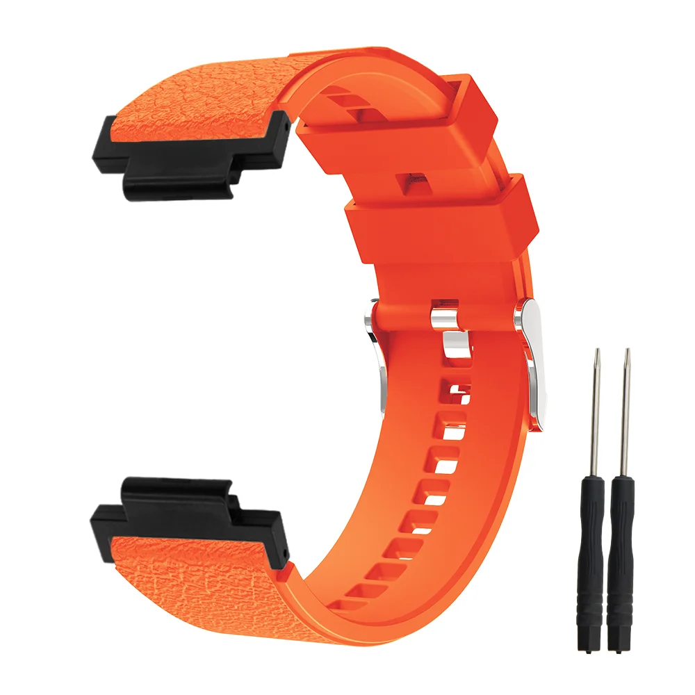 Leather Grain Silicone Watch Strap For Garmin Watch 235 Metal Buckle Quick Release Waterproof Sport Smartwatch Band Men Women
Leather Grain Silicone Watch Strap For Garmin Watch 235 Metal Buckle Quick Release Waterproof Sport Smartwatch Band Men Women