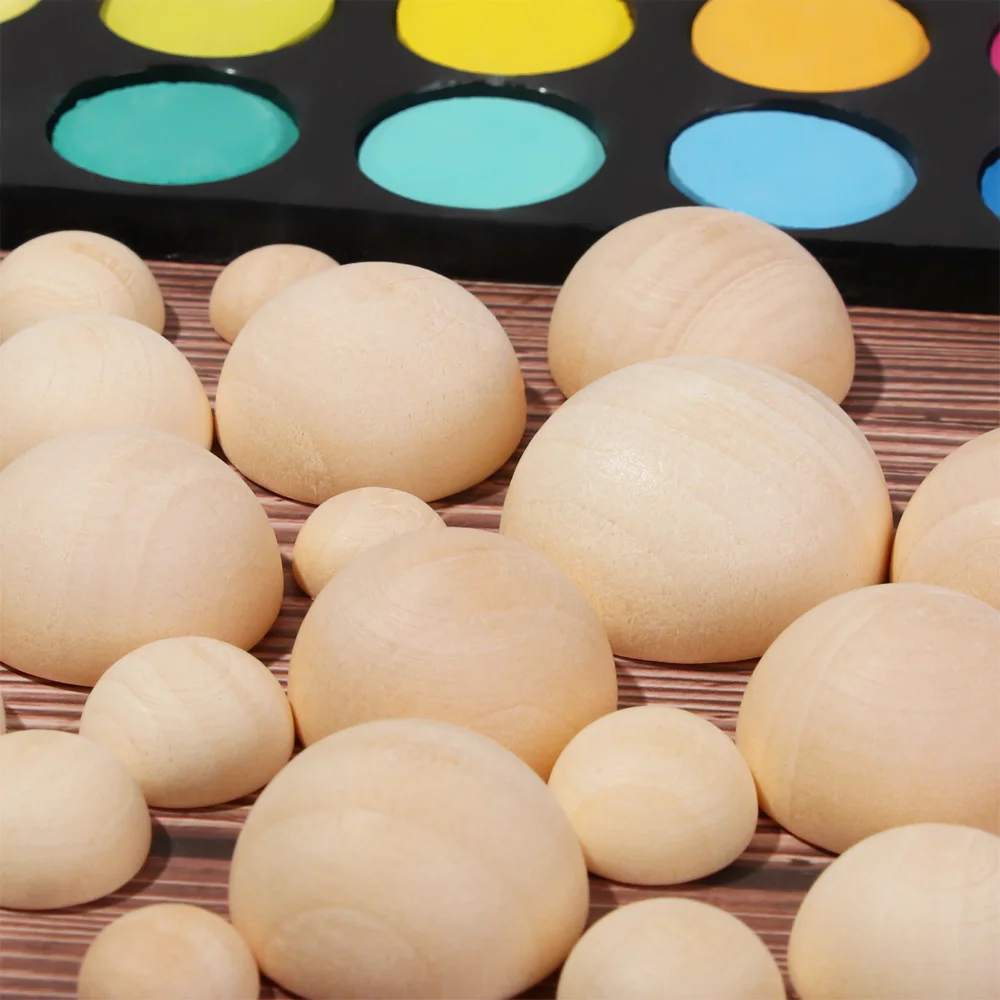 DIY Accessories Natural Half-faced Wood Split Round Balls Half Wooden Beads Jewelry Making
DIY Accessories Natural Half-faced Wood Split Round Balls Half Wooden Beads Jewelry Making