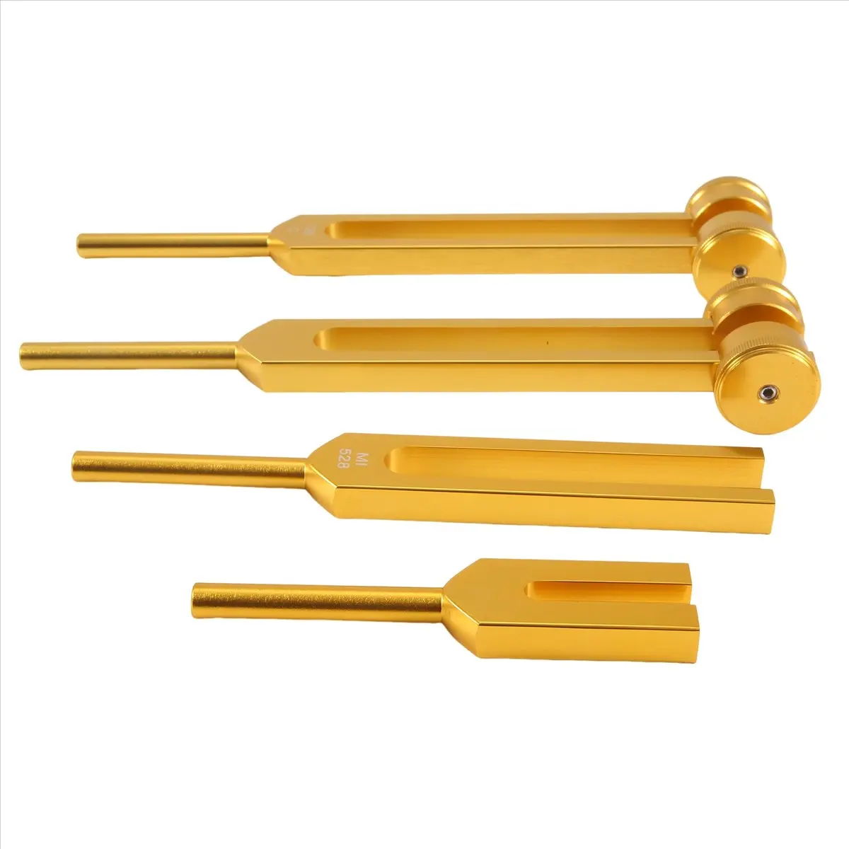 Y144A HOT 4Pcs Tuning Fork Set(128Hz, 136.1Hz, 528Hz, 4096Hz), for Healing Chakra,Sound Therapy,Reliever Stress,Gold
Y144A HOT 4Pcs Tuning Fork Set(128Hz, 136.1Hz, 528Hz, 4096Hz), for Healing Chakra,Sound Therapy,Reliever Stress,Gold