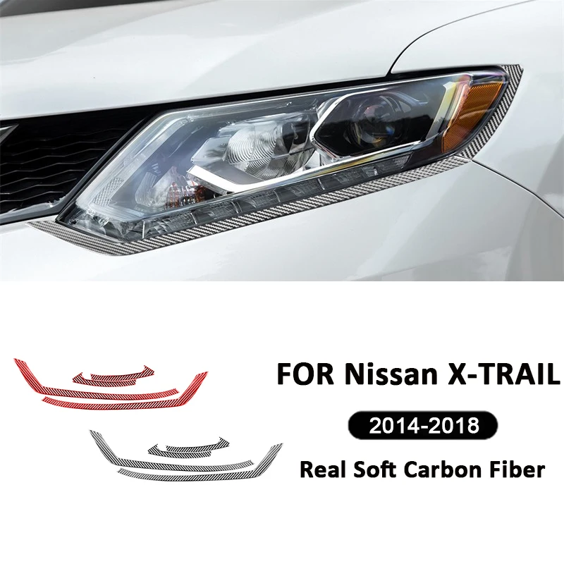 Carbon Fiber Car Front Headlight Eyebrow Trim Strips Decoration Stickers For Nissan X-TRAIL 2014-2018 Exterior Accessories
Carbon Fiber Car Front Headlight Eyebrow Trim Strips Decoration Stickers For Nissan X-TRAIL 2014-2018 Exterior Accessories