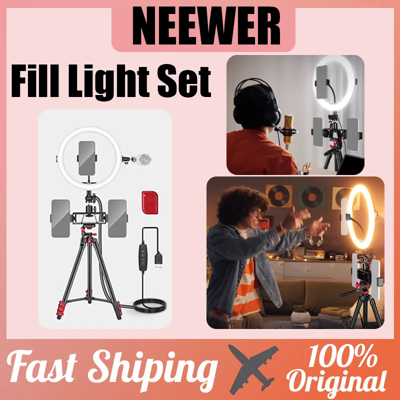 Кольцевая лампа NEEWER R11 с 3 режимами цвета, светодиодная, для прямых трансляций, с подставкой-штативом и Bluetooth-комплектом для съемки на улице и макияжа
Кольцевая лампа NEEWER R11 с 3 режимами цвета, светодиодная, для прямых трансляций, с подставкой-штативом и Bluetooth-комплектом для съемки на улице и макияжа