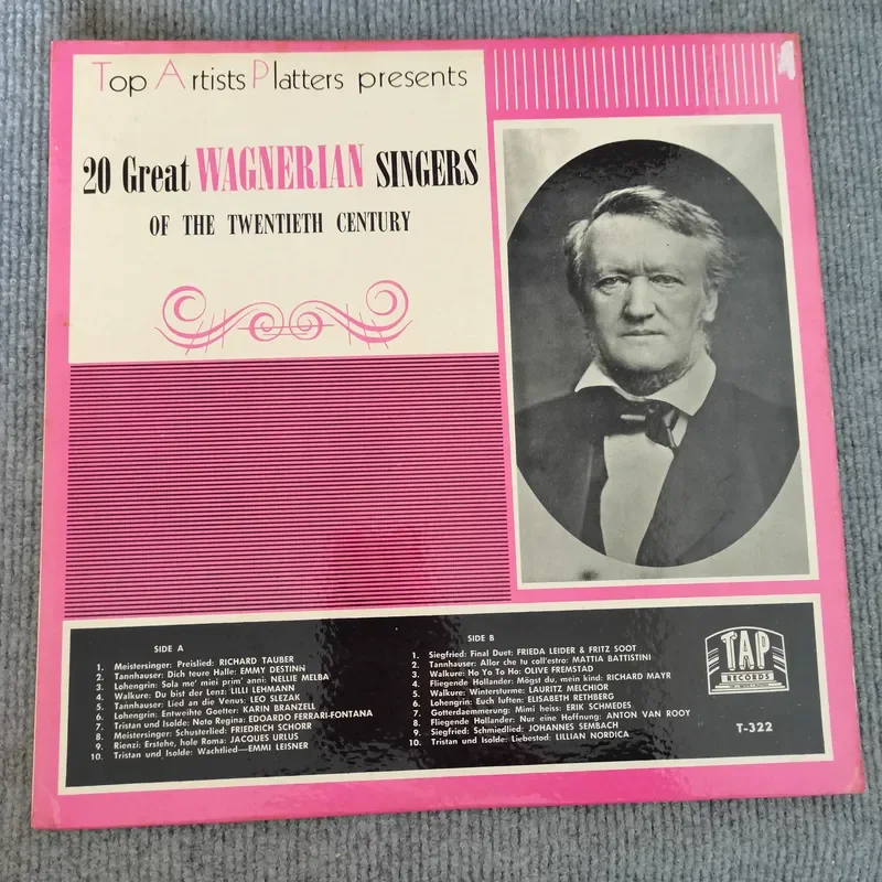 12 LP Vinyl Record Set for WAGNER SINGERS OF THE TWENTIETH CENTURY
12 LP Vinyl Record Set for WAGNER SINGERS OF THE TWENTIETH CENTURY