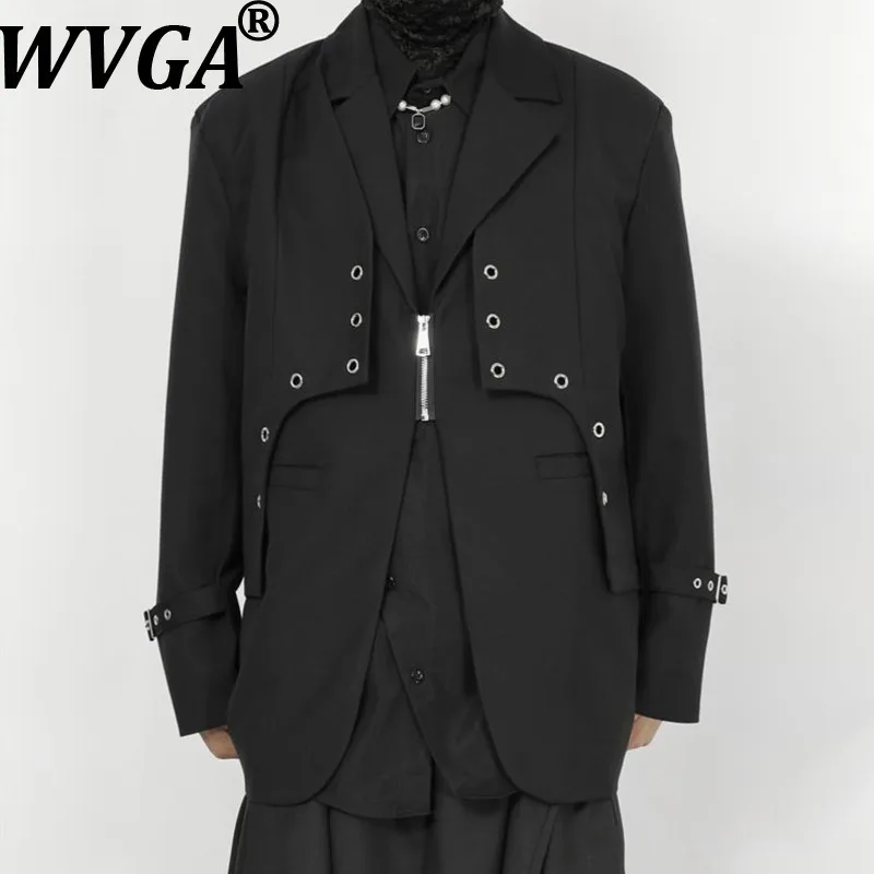 WVGA Spring Autumn New Man Tide Turn-Down Collar Zipper Trnedy Design Suit Coats Niche Chic Casual Long Sleeve Blazer Ins W14735
WVGA Spring Autumn New Man Tide Turn-Down Collar Zipper Trnedy Design Suit Coats Niche Chic Casual Long Sleeve Blazer Ins W14735