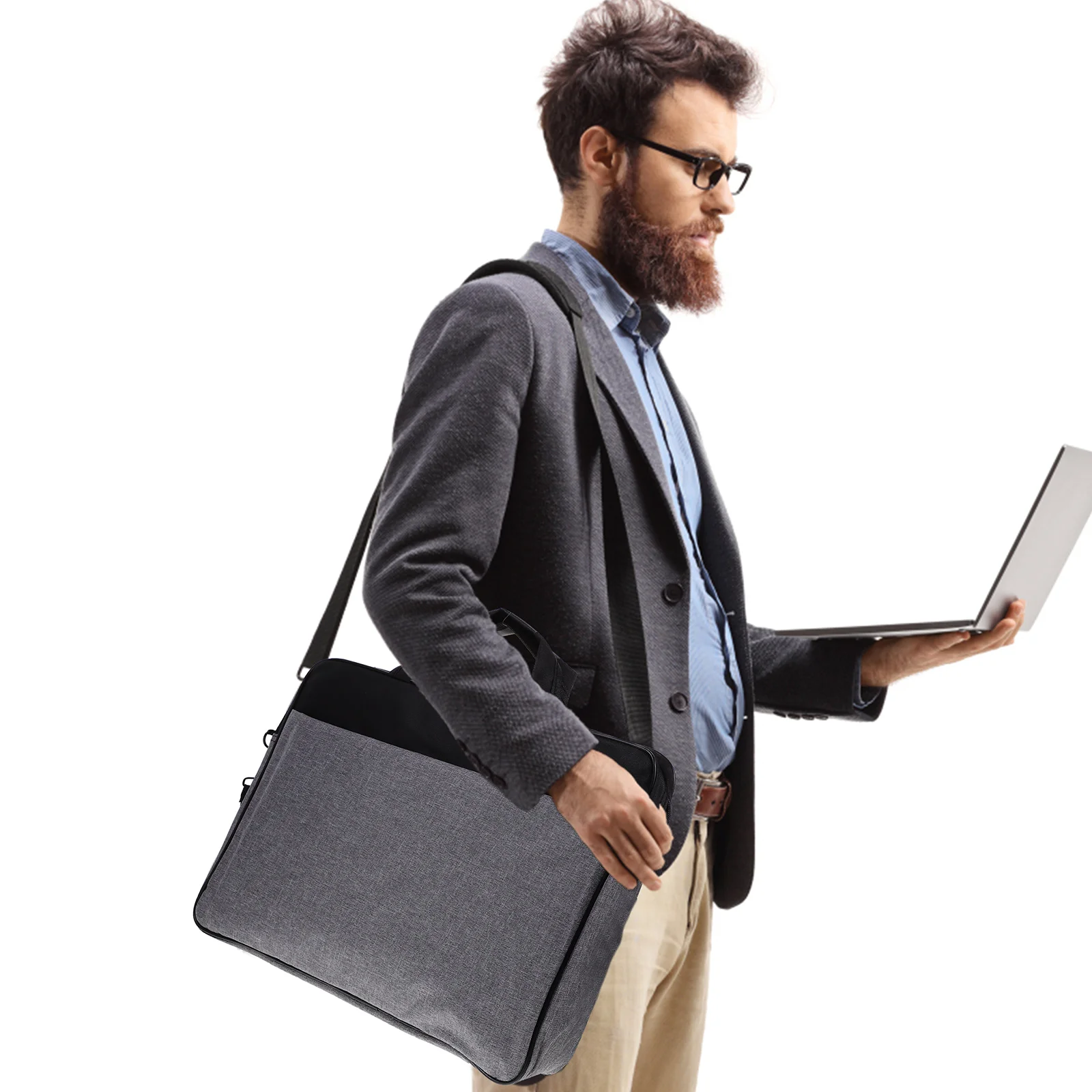 15.6 Inch Notebook Protective Cover Gray Laptop Bag Scratch Resistant Wear Resistant Rainproof Portable Shoulder Crossbody Thin
15.6 Inch Notebook Protective Cover Gray Laptop Bag Scratch Resistant Wear Resistant Rainproof Portable Shoulder Crossbody Thin