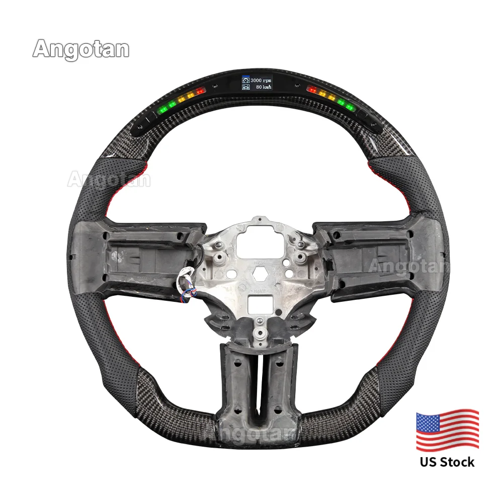 LED Smart Real Carbon Fiber LED Steering Wheel for Ford Mustang 2012-2014 LED Indicator Obd Module Included
LED Smart Real Carbon Fiber LED Steering Wheel for Ford Mustang 2012-2014 LED Indicator Obd Module Included