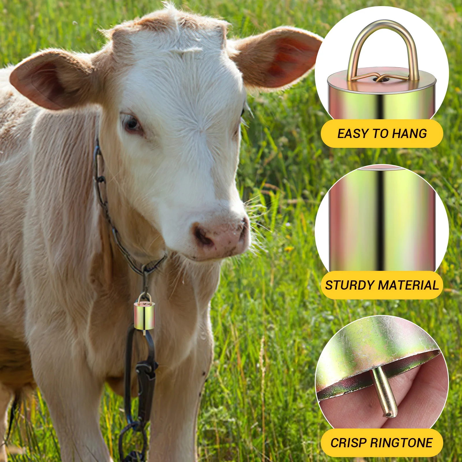 8 Pcs Hanging Bell for Cattle and Sheep Christmas Cow Bells Grazing Doorknob Decorations Farm Horse Metal
8 Pcs Hanging Bell for Cattle and Sheep Christmas Cow Bells Grazing Doorknob Decorations Farm Horse Metal