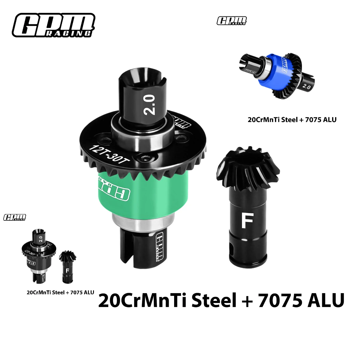 GPM 20Crmnti Steel + 7075 Alloy Front Differential 12/30T 0.8 Mod For ARRMA 1/16 Mini Kraton 3S DSC
GPM 20Crmnti Steel + 7075 Alloy Front Differential 12/30T 0.8 Mod For ARRMA 1/16 Mini Kraton 3S DSC