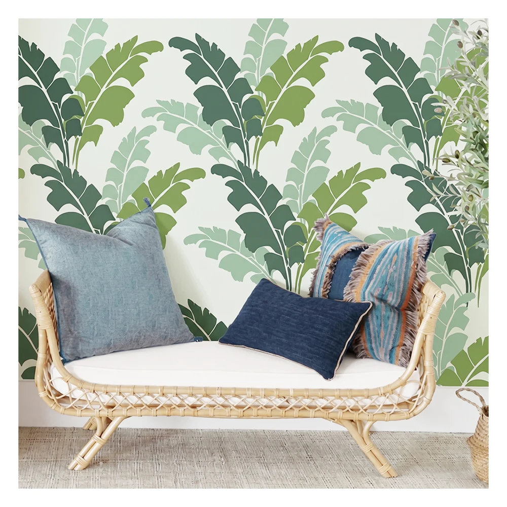 Large Reusable Banana Leaf Wall Stencil for Painting Decorative Tropical putty Template Furniture Fabric Home Decor
Large Reusable Banana Leaf Wall Stencil for Painting Decorative Tropical putty Template Furniture Fabric Home Decor