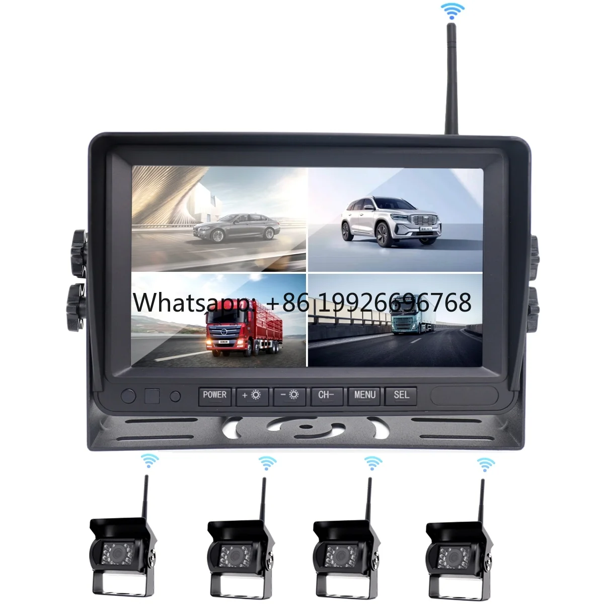 7 Inch Car Truck Bus Split Screen 4 Channels Quad AHD 720P Car Security Rear View Monitor Built-in DVR Recording Car Lcd Monitor
7 Inch Car Truck Bus Split Screen 4 Channels Quad AHD 720P Car Security Rear View Monitor Built-in DVR Recording Car Lcd Monitor