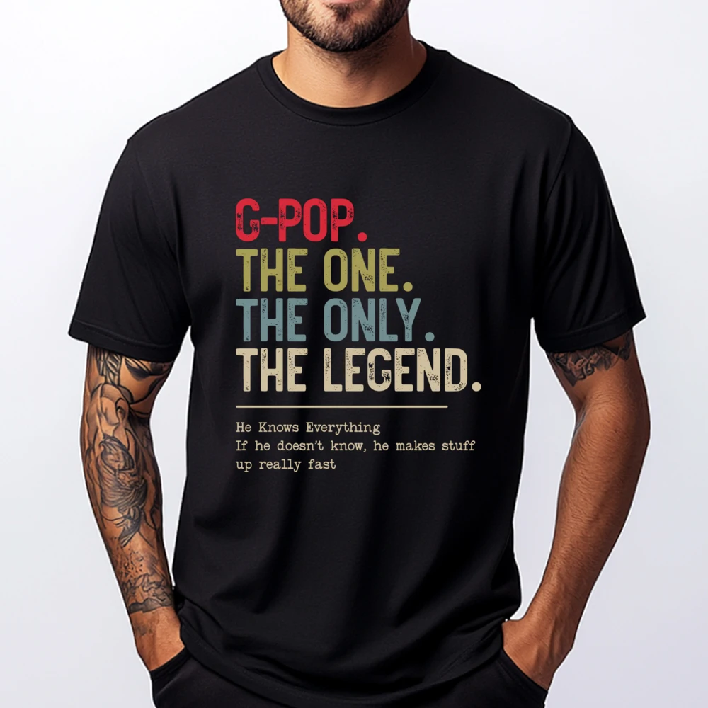 The One The Only The Legend He Knows Everything Футболки с рисунком Мужские футболки большого размера Camiseta Masculina в японском стиле
The One The Only The Legend He Knows Everything Футболки с рисунком Мужские футболки большого размера Camiseta Masculina в японском стиле