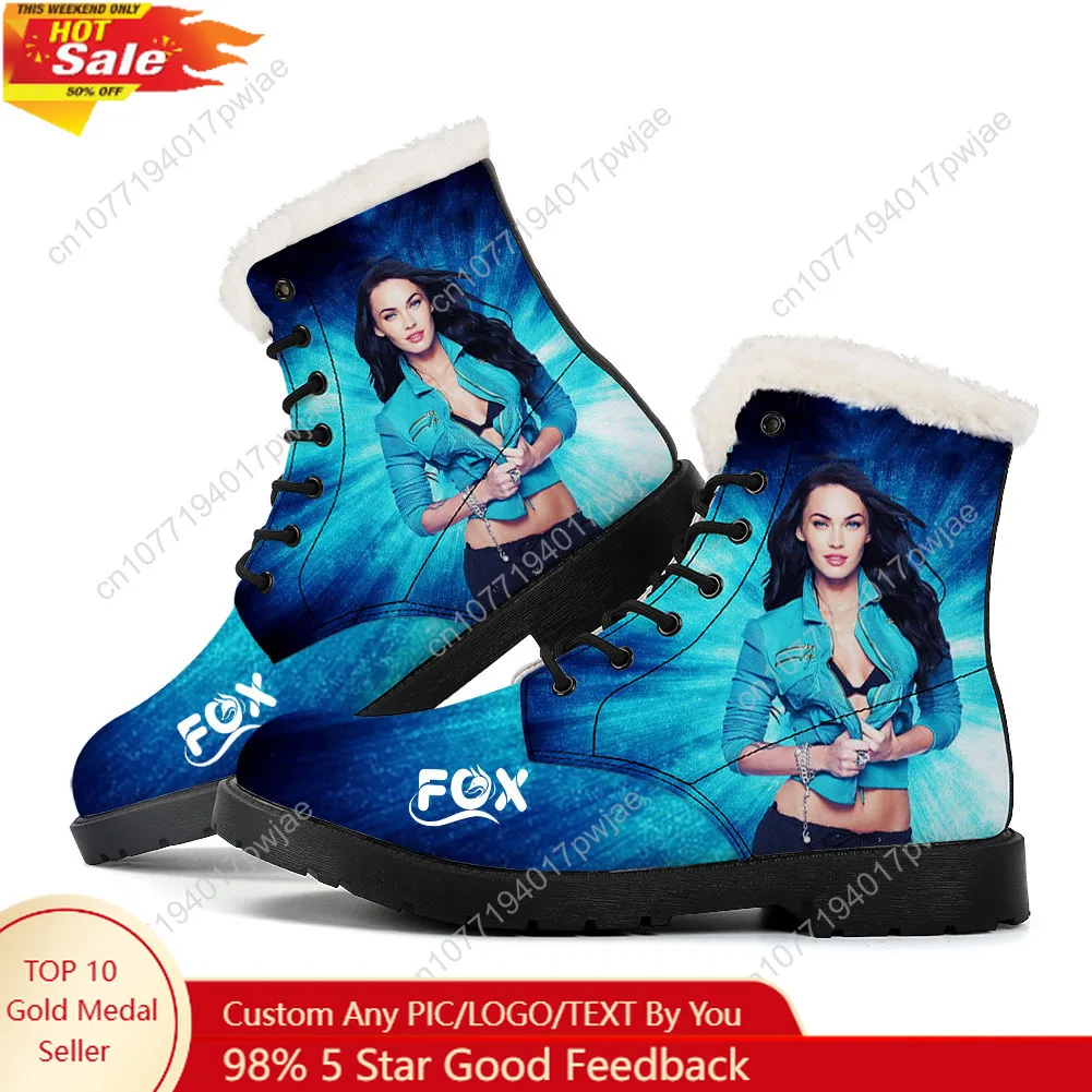 Megan Fox Actor Singer Plush Boots Mens Womens Teenager Shoes Outdoor Casual Boot Light Couple High quality Customize Boots
Megan Fox Actor Singer Plush Boots Mens Womens Teenager Shoes Outdoor Casual Boot Light Couple High quality Customize Boots