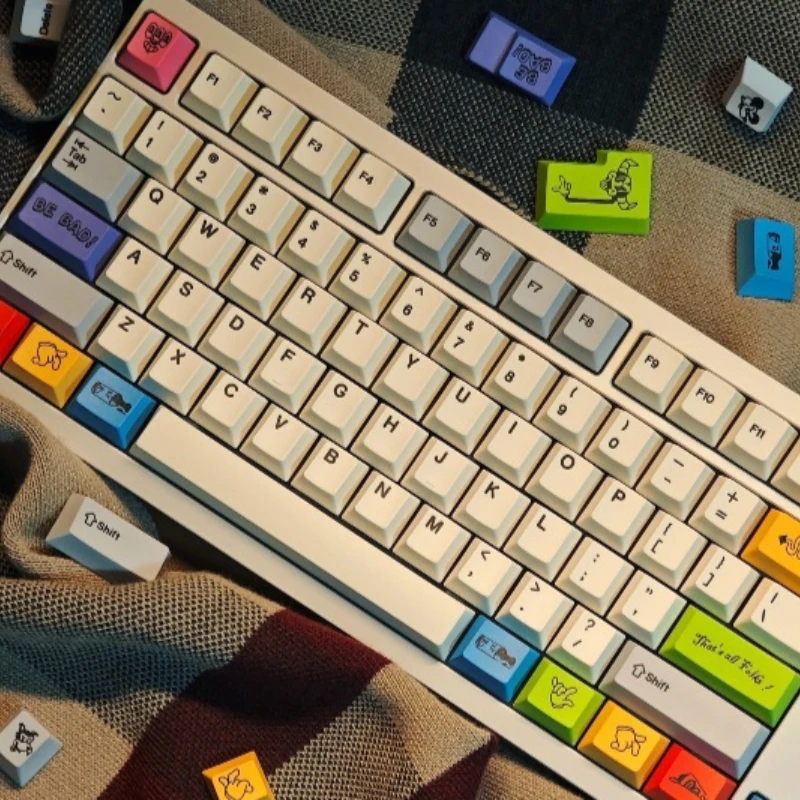 Rubber Tube Theme Keycaps Set Customization PBT Sublimation Cherry Profile Keyboard Cap for Mechanical Keyboard Accessories
Rubber Tube Theme Keycaps Set Customization PBT Sublimation Cherry Profile Keyboard Cap for Mechanical Keyboard Accessories