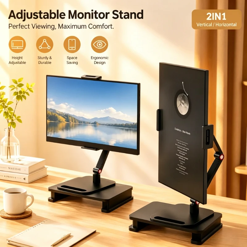 Telescopic Expandable C-Clamp Monitor Holder, Multi-Angle Adjustable Desktop Mount Compatible with Laptops, Phones & Vertical Sc
Telescopic Expandable C-Clamp Monitor Holder, Multi-Angle Adjustable Desktop Mount Compatible with Laptops, Phones & Vertical Sc