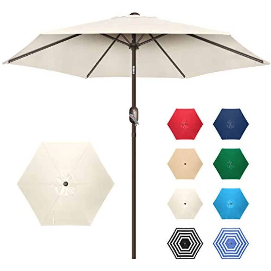 Patio Umbrella, UV Protect Pool Umbrella with Heavy Duty Pole, Outdoor Umbrella with Push Botton Tilt and Crank
Patio Umbrella, UV Protect Pool Umbrella with Heavy Duty Pole, Outdoor Umbrella with Push Botton Tilt and Crank