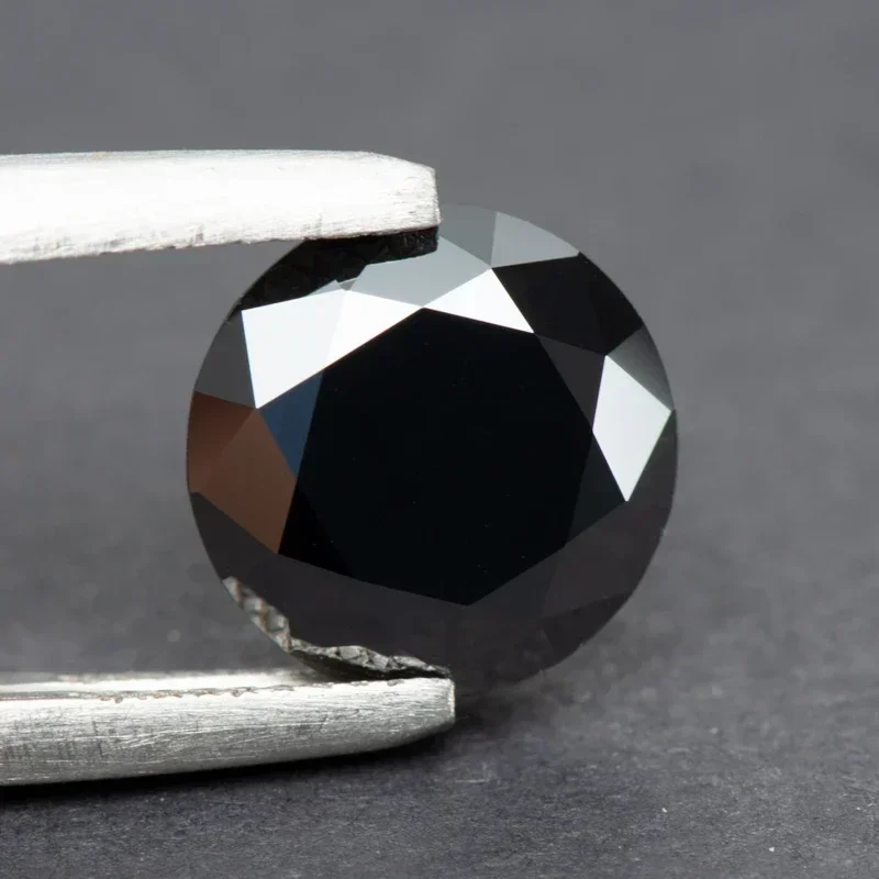 Moissanite Round Shape Black Natural Color with GRA Certificate Lab Grown Diamonds for DIY Jewelry Gift Making
Moissanite Round Shape Black Natural Color with GRA Certificate Lab Grown Diamonds for DIY Jewelry Gift Making