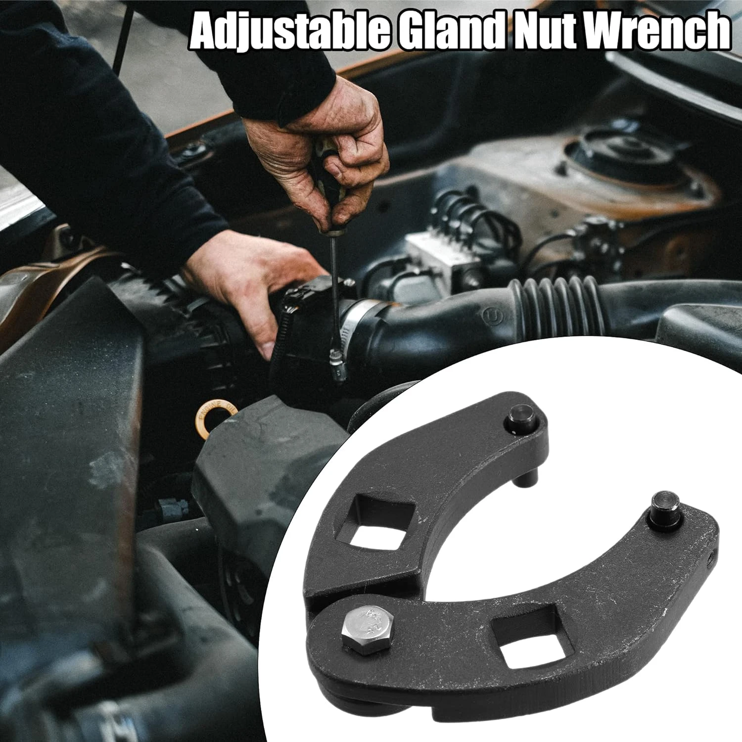 Highly Durable, Reliable, Adjustable Square Drive Gland Nut Wrench Spanner Tool - Efficient Maintenance Equipment for Case 480E/
Highly Durable, Reliable, Adjustable Square Drive Gland Nut Wrench Spanner Tool - Efficient Maintenance Equipment for Case 480E/