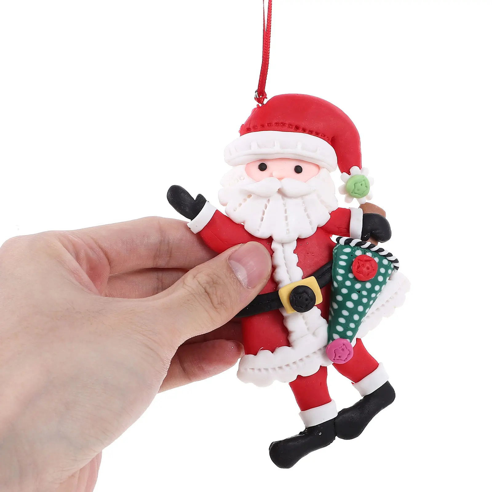 Santa Claus Xmas Tree Hanging Decoration Lightweight Handmade Polymer Clay Christmas Party Ornament Santa Claus Hanging Ornament
Santa Claus Xmas Tree Hanging Decoration Lightweight Handmade Polymer Clay Christmas Party Ornament Santa Claus Hanging Ornament