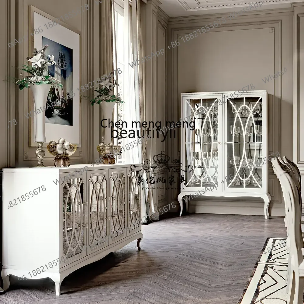 lhyE1001 ss ssAmerican Country Solid Wood Glass Wine Cabinet French Style White Vintage Sideboard Showcase Living Room Furniture
lhyE1001 ss ssAmerican Country Solid Wood Glass Wine Cabinet French Style White Vintage Sideboard Showcase Living Room Furniture