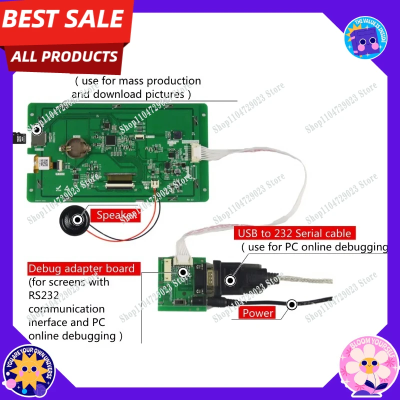 Manufacturer's hot-selling 7.0 "TFT LCD screen IPS display mode MCU/RGB/serial interface
Manufacturer's hot-selling 7.0 "TFT LCD screen IPS display mode MCU/RGB/serial interface
