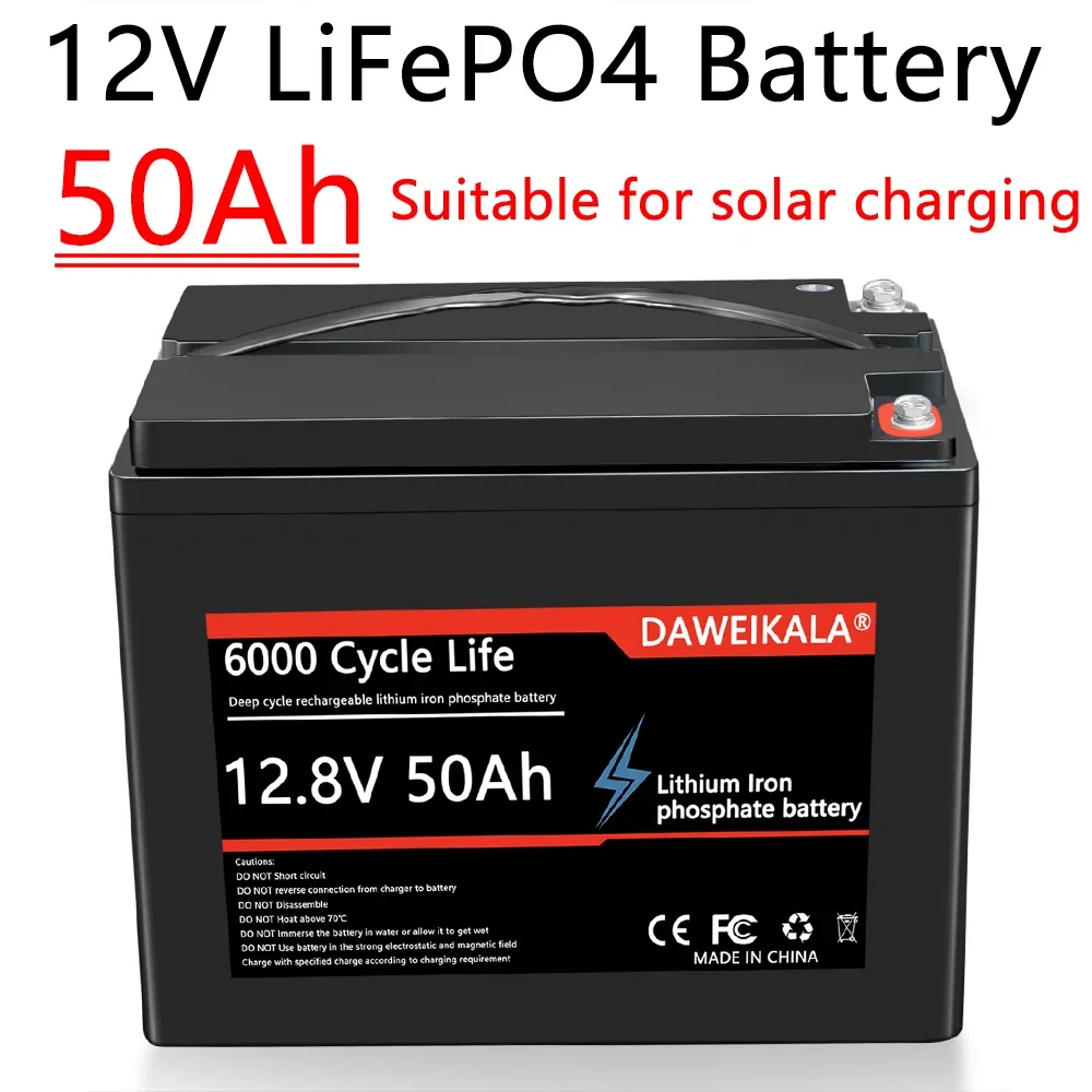 daweikala-batería LiFePO4 12В/12,8В, 50Ач, для лагерных, carrito de Golf, resistente al agua, todoterreno, отлича Solar
daweikala-batería LiFePO4 12В/12,8В, 50Ач, для лагерных, carrito de Golf, resistente al agua, todoterreno, отлича Solar