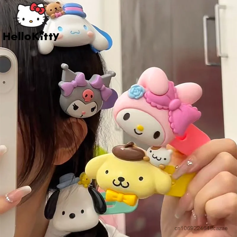 Cute Sanrio Series Cartoon Kuromi Melody Hairpin Y2k Girls Hair Clip Cinnamoroll Hair Barrettes Women Headwear Piece Set Gift
Cute Sanrio Series Cartoon Kuromi Melody Hairpin Y2k Girls Hair Clip Cinnamoroll Hair Barrettes Women Headwear Piece Set Gift