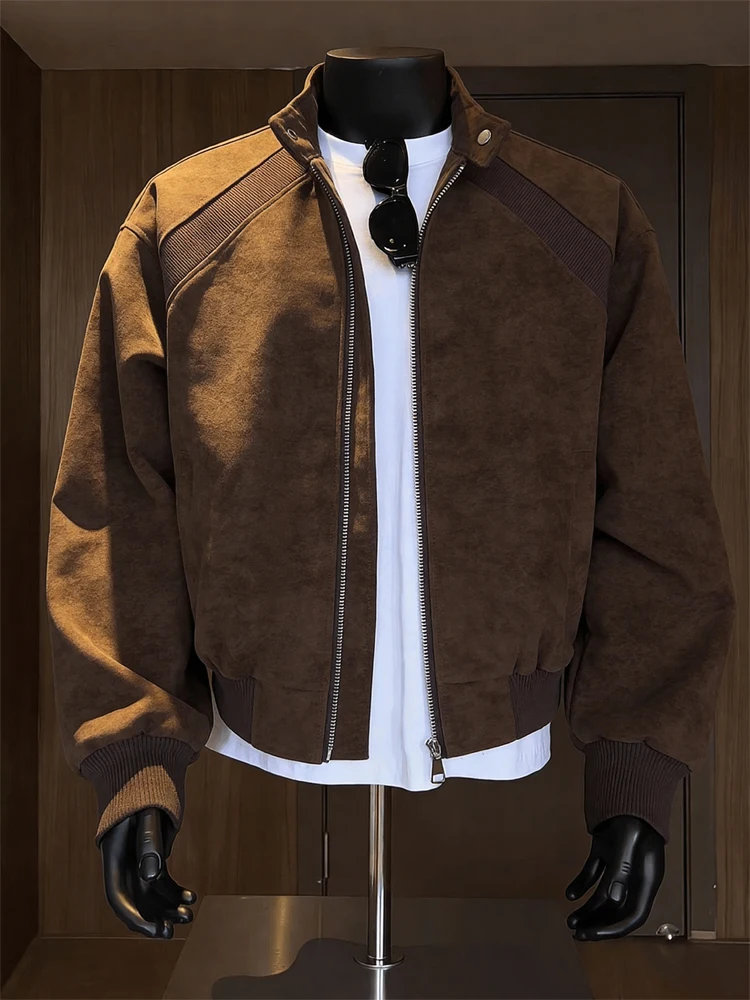 Men's Dyed Vintage Brown Flight Jaet Spring Cleanfit Meralud Outerwear Trendy Decosition Top Loose Fit Splice
Men's Dyed Vintage Brown Flight Jaet Spring Cleanfit Meralud Outerwear Trendy Decosition Top Loose Fit Splice