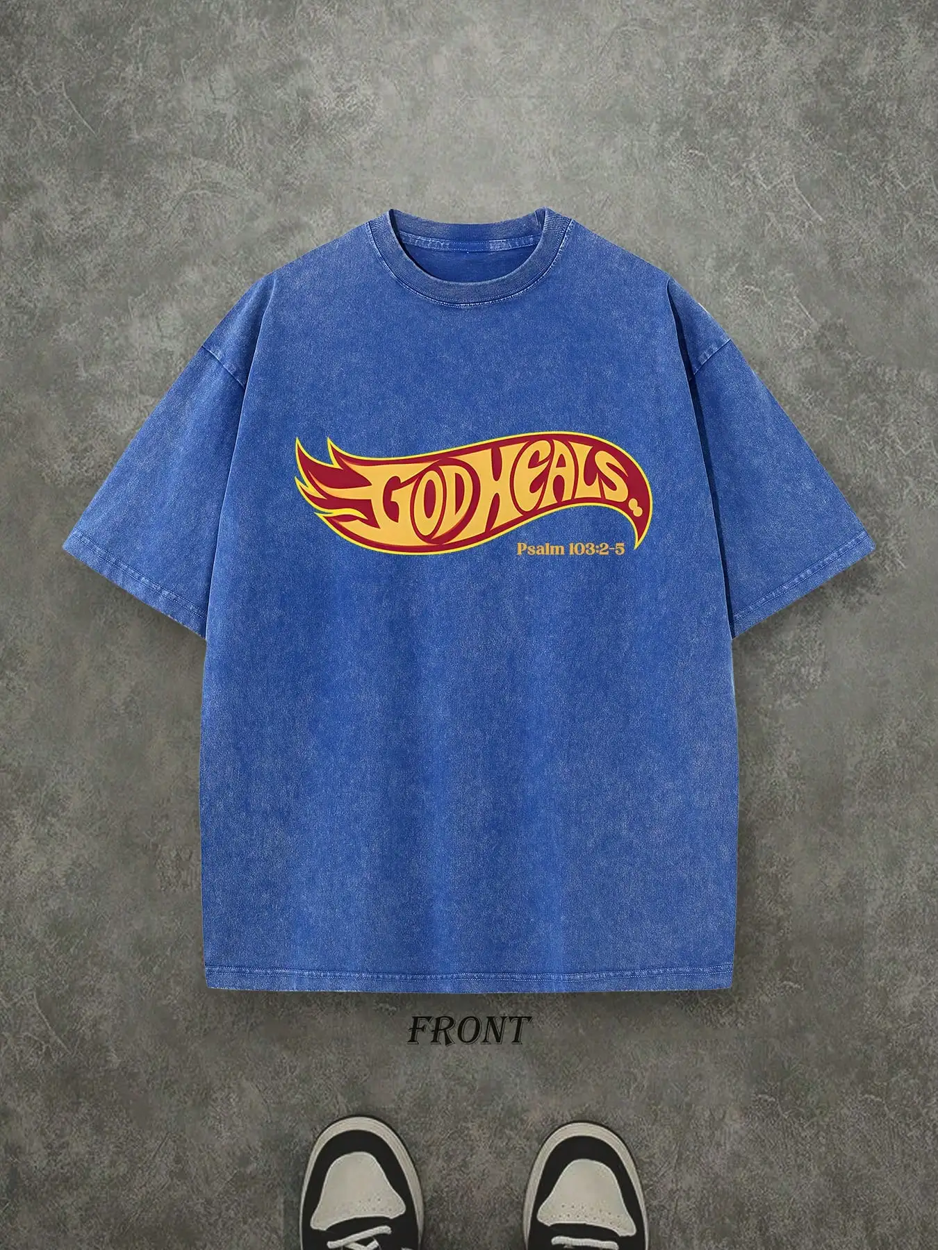 God Heals Vintage Washed Christian T-Shirt Unisex Short Sleeve Crew Neck Tee
God Heals Vintage Washed Christian T-Shirt Unisex Short Sleeve Crew Neck Tee