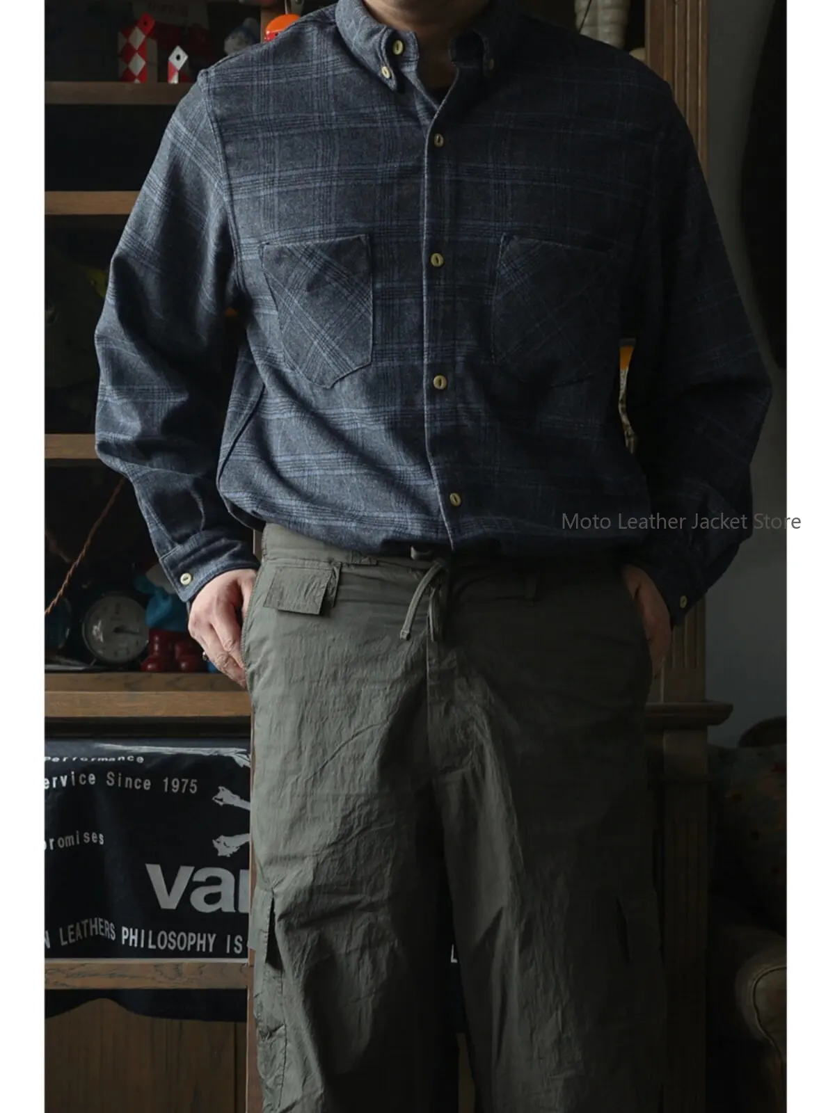Secondorder FW24 Vintage Plaid Button-Down Shirt American Academy Wool Casual Top
Secondorder FW24 Vintage Plaid Button-Down Shirt American Academy Wool Casual Top
