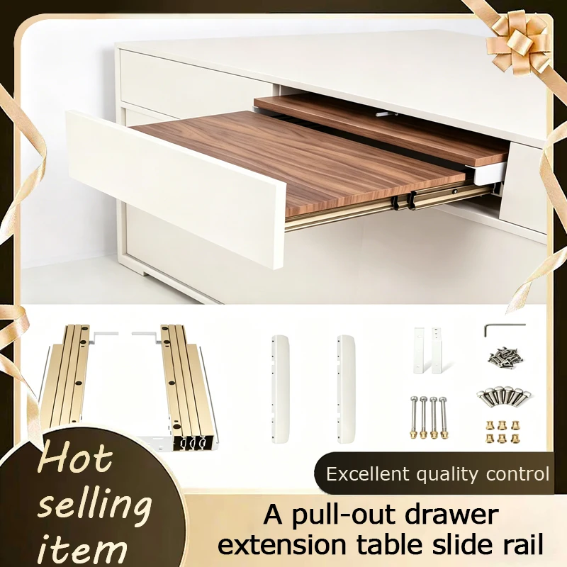 Retractable Pull Out Folding Table Slide Rail For Kitchen Drawer Hidden Hardware Stainless Steel Heavy Duty Linkage Mechanism
Retractable Pull Out Folding Table Slide Rail For Kitchen Drawer Hidden Hardware Stainless Steel Heavy Duty Linkage Mechanism