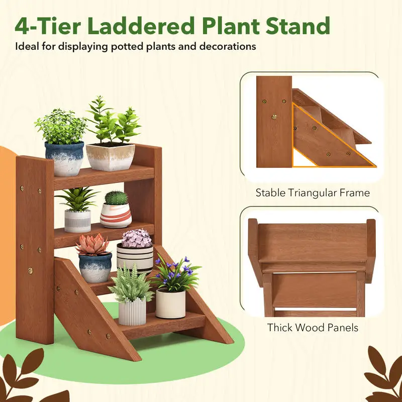 Solid Wood Plant Stand for Flowerpots and Succulents
Solid Wood Plant Stand for Flowerpots and Succulents