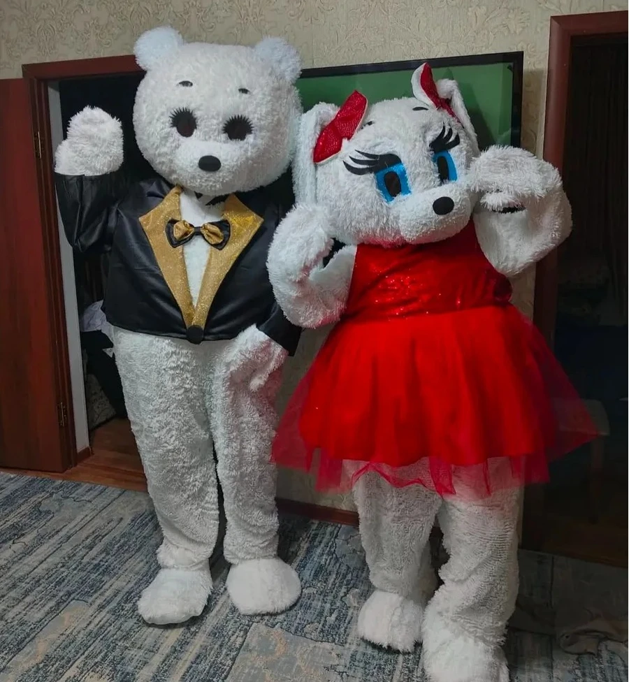 Teddy Velvet White Bear Mascot Costume with Tuxedo Red Dress Halloween Christmas Carnival Cosplay Party Props Accessories
Teddy Velvet White Bear Mascot Costume with Tuxedo Red Dress Halloween Christmas Carnival Cosplay Party Props Accessories