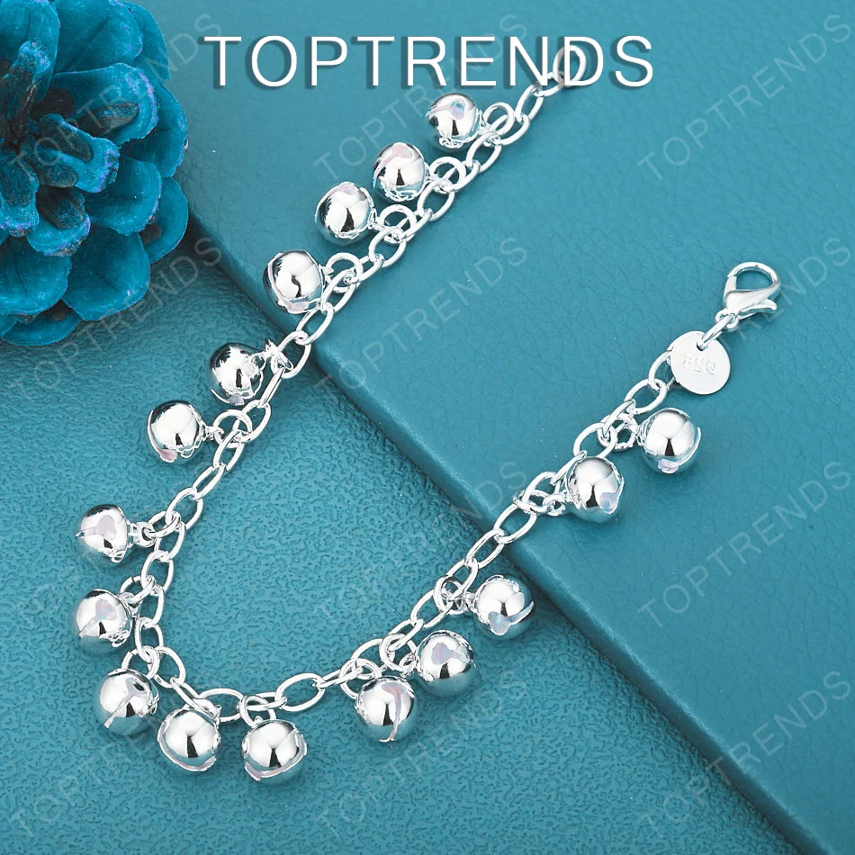 Charm 925 Sterling Silver 16 Bells Bracelet For Women Birthday Wedding Fashion Party Cute Exquisite Jewelry Gift Accessories
Charm 925 Sterling Silver 16 Bells Bracelet For Women Birthday Wedding Fashion Party Cute Exquisite Jewelry Gift Accessories