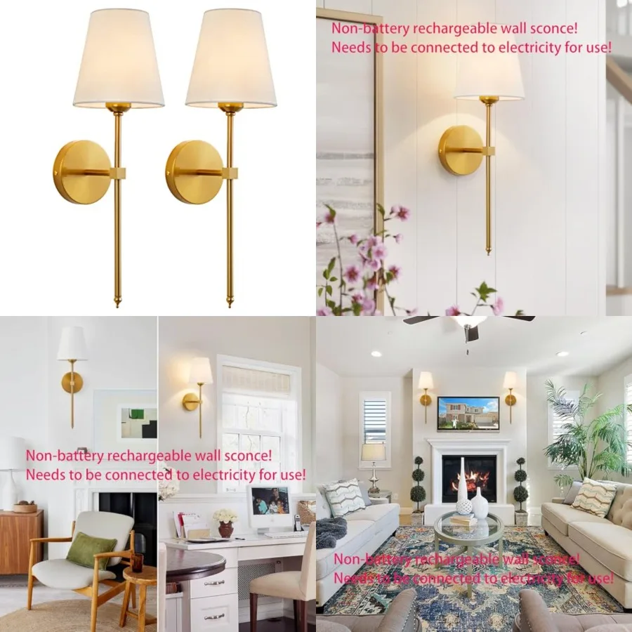 Wall Sconces Sets of 2, Retro Industrial Wall Lamps, Bathroom Vanity Sconces Wall Lighting with White Fabric Shade, Suitable fo
Wall Sconces Sets of 2, Retro Industrial Wall Lamps, Bathroom Vanity Sconces Wall Lighting with White Fabric Shade, Suitable fo