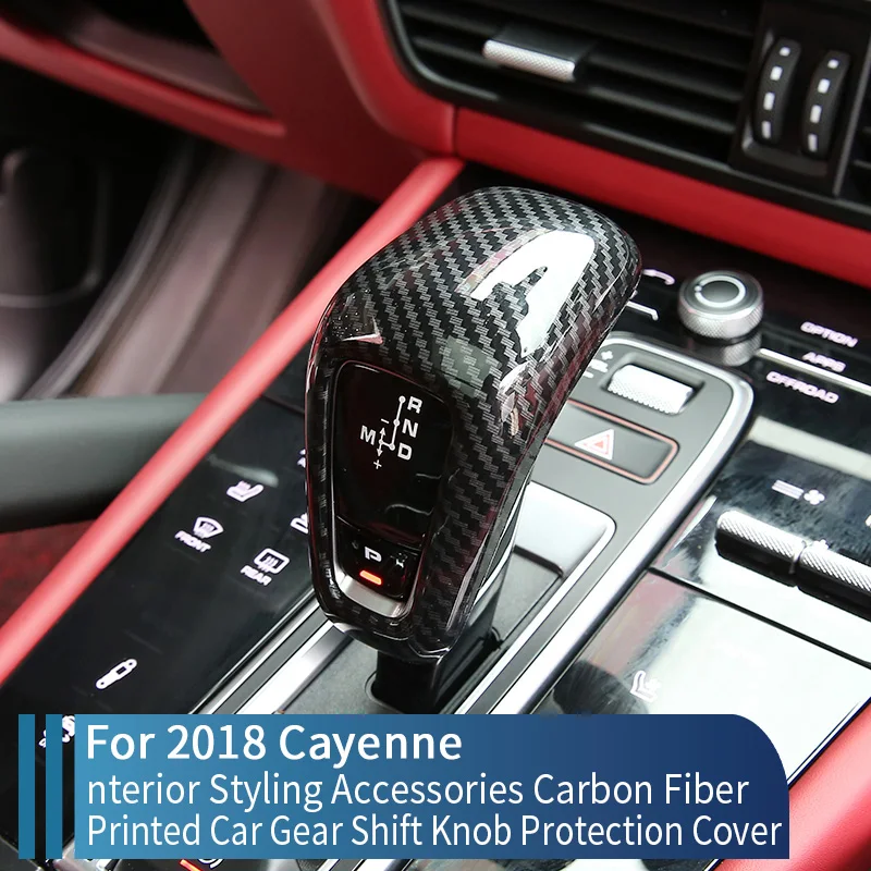 For Porsche Cayenne 2018 Interior Styling Accessories Carbon Fiber Printed Car Gear Shift Knob Protection Cover
For Porsche Cayenne 2018 Interior Styling Accessories Carbon Fiber Printed Car Gear Shift Knob Protection Cover
