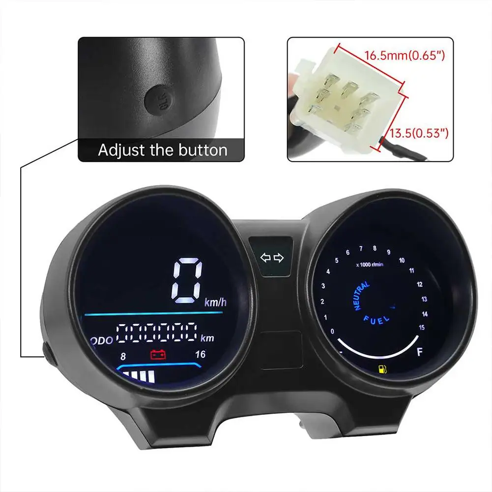South American motorcycle modified LCD meter CG150 for TITAN 150 electronic LED meter speed dial O8J6
South American motorcycle modified LCD meter CG150 for TITAN 150 electronic LED meter speed dial O8J6