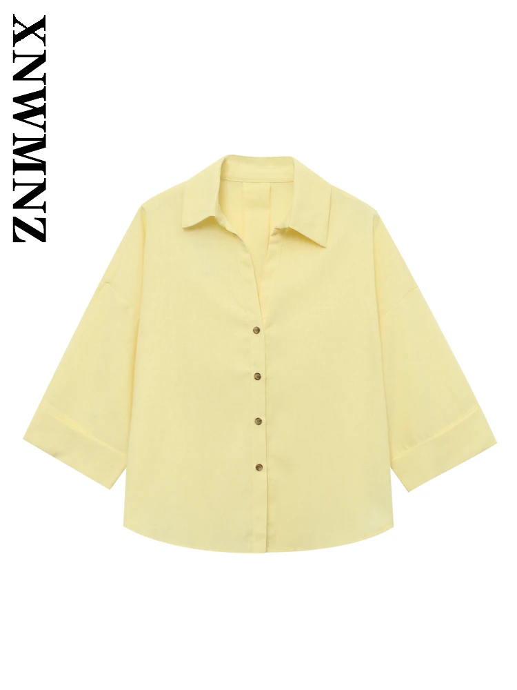 XNWMNZ 2025 Summer New Product Woman Simple Casual Turn-down Collar Long Sleeve Top Fashion Chic Woman's Long Sleeve Top Bowknot
XNWMNZ 2025 Summer New Product Woman Simple Casual Turn-down Collar Long Sleeve Top Fashion Chic Woman's Long Sleeve Top Bowknot