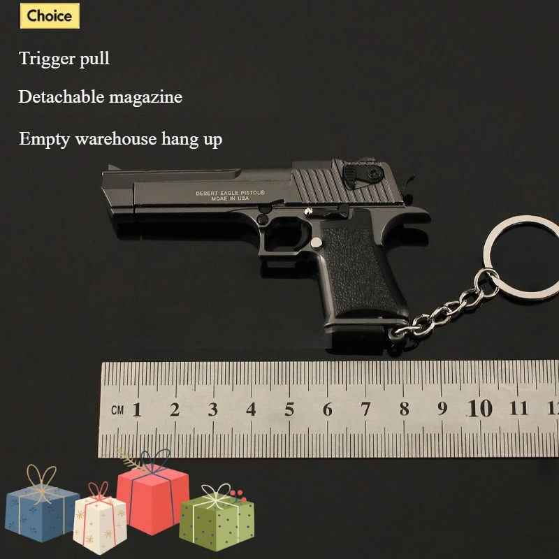 1:3 Scale Desert Eagle Alloy Pistol Metal Keychain Mini Toy Gun Detachable Decompression Small Toy Adult Children Gift
1:3 Scale Desert Eagle Alloy Pistol Metal Keychain Mini Toy Gun Detachable Decompression Small Toy Adult Children Gift