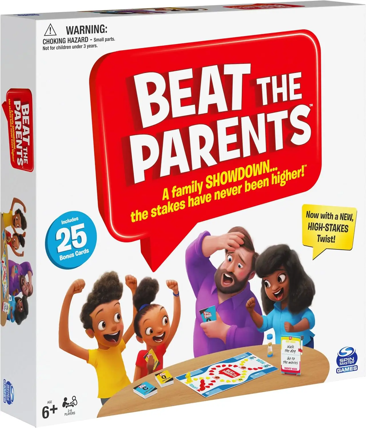 Family Trivia Game: Kids vs Parents, 25 Bonus Cards, Ages 6+
Family Trivia Game: Kids vs Parents, 25 Bonus Cards, Ages 6+